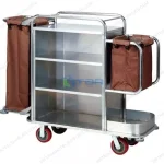 Xe làm buồng phòng khách sạn đa năng tay gập