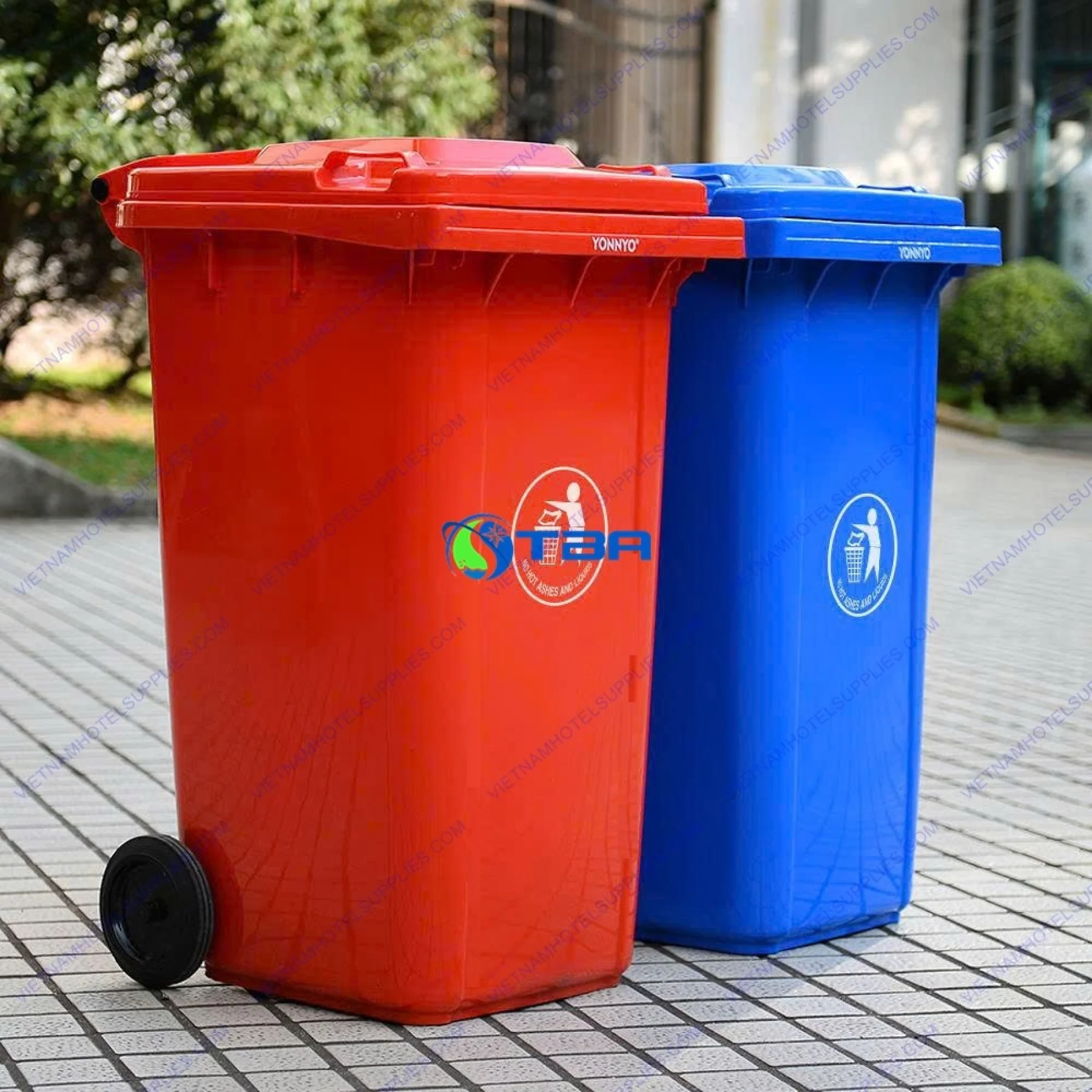 Thùng rác y tế lây nhiễm 240L đỏ ASIA-RYT240Đ