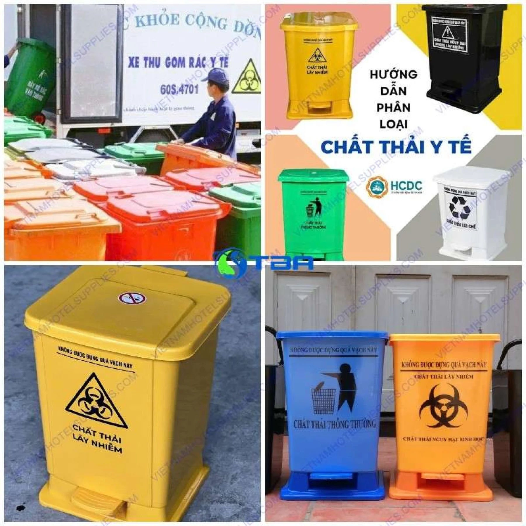 Thùng rác y tế đạp chân 25L màu vàng TRYTV25