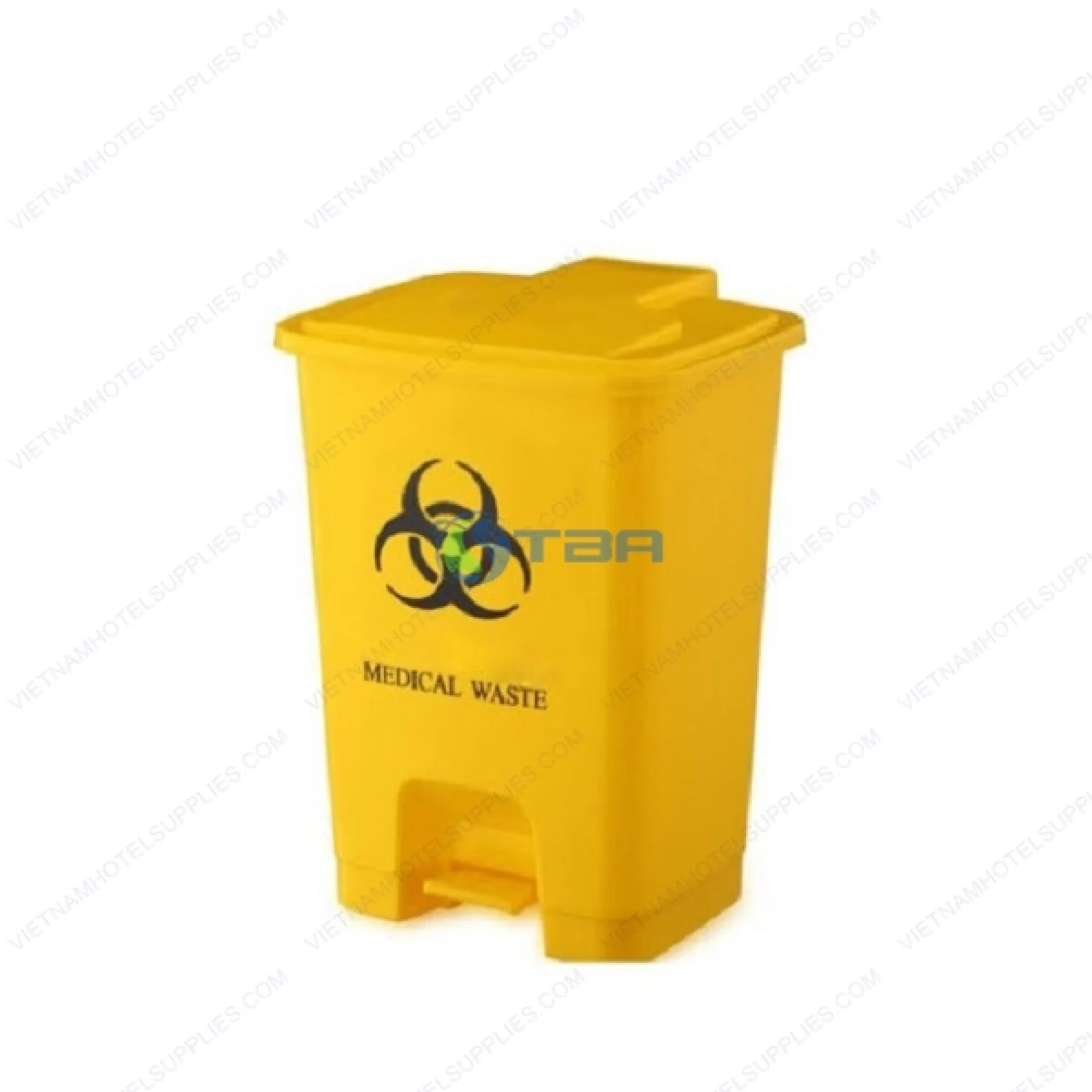 Thùng đựng rác y tế  bằng nhựa màu vàng 30L