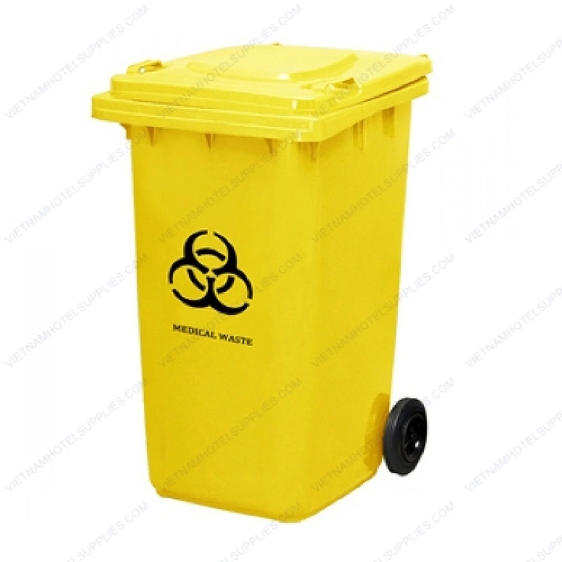 Thùng rác y tế màu vàng 120L