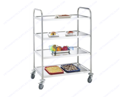 GIA CÔNG SẢN XUẤT XE ĐẨY THỨC ĂN INOX THEO BẢN VẼ
