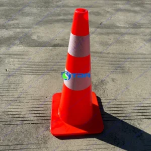 Chóp nón giao thông nhựa dẻo PVC 70cm