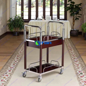 Xe đẩy rượu trà cao cấp 2 tầng ASIA-RT055
