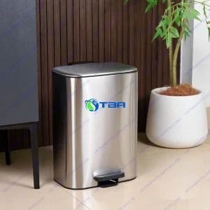 Thùng rác inox vuông đạp chân ASIA6L-TRDC