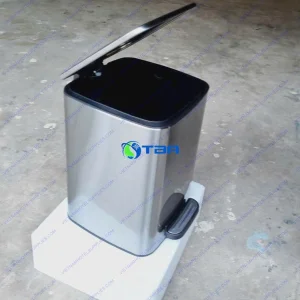 Thùng rác inox vuông đạp chân ASIA6L-TRDC