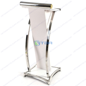 Bục phát biểu khung inox cho nhà hàng khách sạn